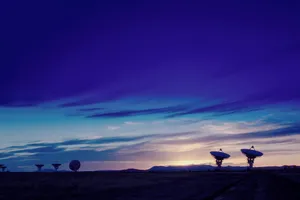 Majestic Radio Telescope Scanning The Skies Wallpaper