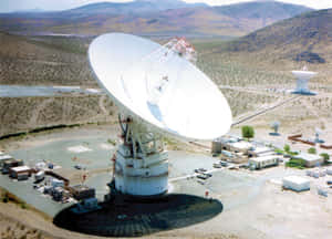 Majestic Radio Telescope Scanning The Universe Wallpaper