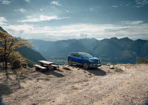 Majestic Renault Kadjar Suv In A Breathtaking Landscape Wallpaper
