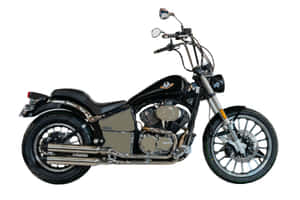 Majestic Ride: Regal Raptor Motorcycle In Action Wallpaper