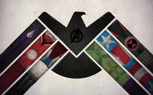 Majestic Shield On A Textured Background Wallpaper