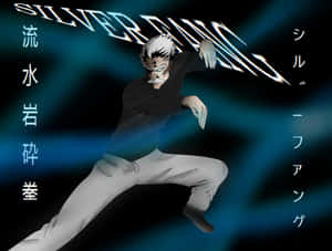 Majestic Silverfang On A Rocky Landscape Wallpaper