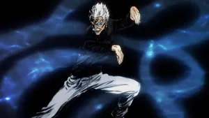 Majestic Silverfang Wolf In Snowy Forest Wallpaper