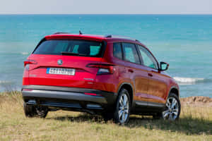 Majestic Skoda Karoq Exploring Wilderness Wallpaper