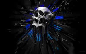 Majestic Skull Gazing Through The Stars Wallpaper