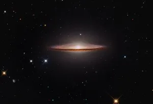 Majestic Sombrero Galaxy In The Night Sky Wallpaper