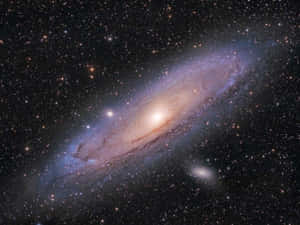 Majestic Spiral Galaxy In Deep Space Wallpaper