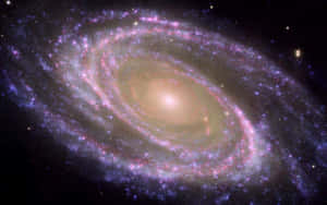 Majestic Spiral Galaxy In The Cosmos Wallpaper