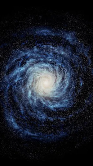 Majestic Spiral Galaxy In The Cosmos Wallpaper