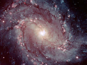 Majestic Spiral Galaxy In The Depths Of The Universe Wallpaper