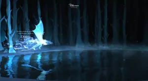 Majestic Stag Patronus In A Magical Forest Wallpaper