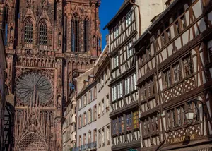 Majestic Strasbourg Cathedral At Dusk Wallpaper