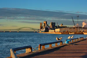 Majestic Sunset Over Trois Rivieres, Canada Wallpaper