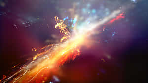 Majestic Supernova Explosion In Deep Space Wallpaper