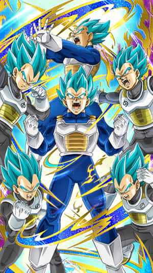 Majestic Vegeta Art In Action Wallpaper