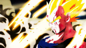 Majestic Vegeta In Super Saiyan 2 Mode Wallpaper