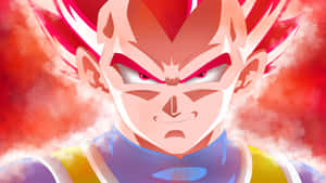 Majestic Vegeta Super Saiyan Unleashing His Power Wallpaper