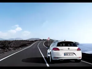 Majestic Vehicle - Volkswagen Scirocco On The Highway Wallpaper
