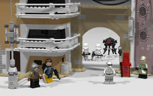 Majestic View Of Ancient City Jedha From The Star Wars Universe Wallpaper