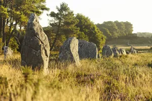 Majestic View Of Carnac Standing Stones Wallpaper