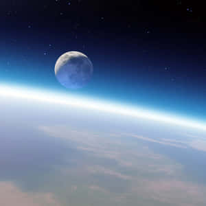 Majestic View Of Earth From Outer Space Wallpaper