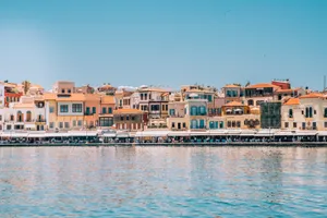 Majestic View Of Greek Island Wallpaper