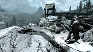 Majestic View Of Heljarchen Hall In Elder Scrolls V: Skyrim Wallpaper