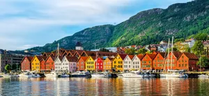 Majestic View Of Historic Bryggen Wallpaper