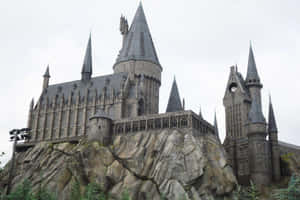 Majestic View Of Hogwarts Castle Wallpaper