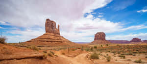 Majestic View Of Monument Valley Navajo Tribal Park From The Wildcat Trail Wallpaper