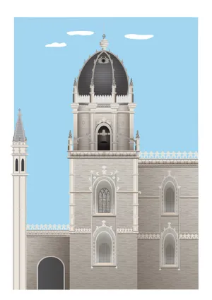 Majestic View Of Mosteiro Dos Jeronimos Monastery, Portugal Wallpaper