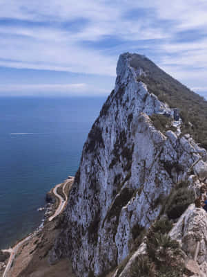 Majestic View Of Rock Of Gibraltar Wallpaper