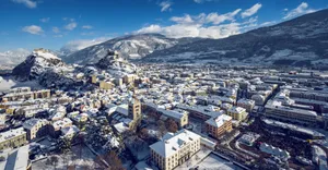 Majestic View Of Sion, Switzerland Wallpaper