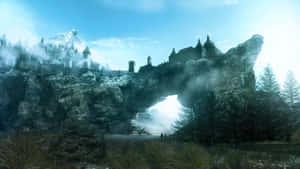 Majestic View Of Skyrim Solitude Wallpaper