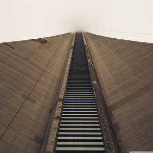 Majestic View Of The Cn Tower's Central Shaft Wallpaper