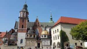 Majestic View Of The Historic Wawel Castle Wallpaper