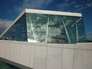 Majestic View Of The Oslo Opera House Wallpaper