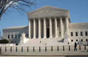 Majestic View Of The Supreme Court Building, Washington D.c Wallpaper