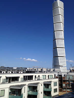 Majestic View Of The Turning Torso Skyscraper, Sweden Wallpaper