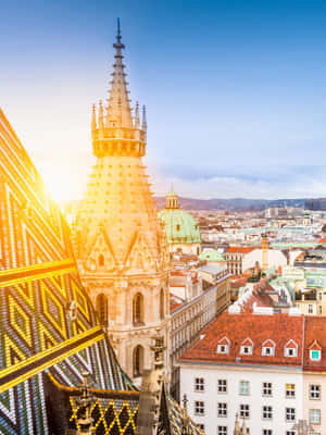 Majestic View Of Vienna Cathedral Wallpaper