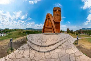 Majestic View Of We Are Our Mountains Monument Wallpaper