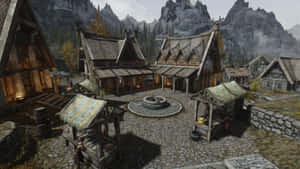 Majestic View Of Whiterun In Skyrim Wallpaper