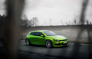 Majestic Volkswagen Scirocco In Urban Setting Wallpaper