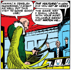 Majestic Vulture Perched On A Branch Wallpaper