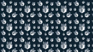 Majestic Wolf Pattern Wallpaper