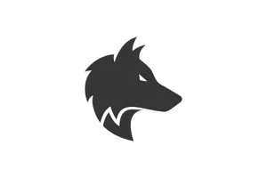 Majestic Wolf Silhouette Against A Dazzling Sky Wallpaper