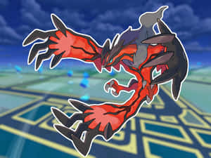 Majestic Yveltal Soaring - A Symbol Of Destruction In Pokemon Go Wallpaper