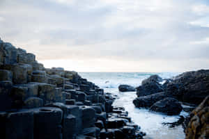 Majesty Of Mother Nature At Giant's Causeway. Wallpaper