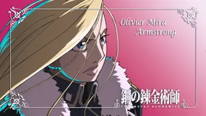Major General Olivier Mira Armstrong From Fullmetal Alchemist Wallpaper