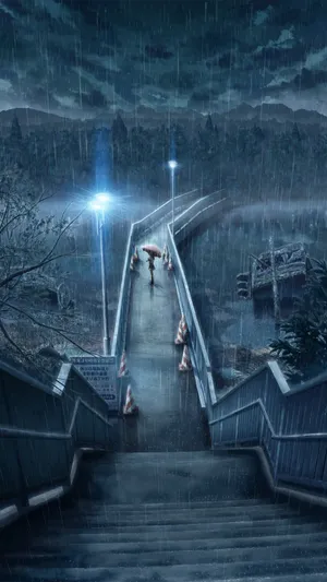 Make A Splash With Rain Anime Wallpaper